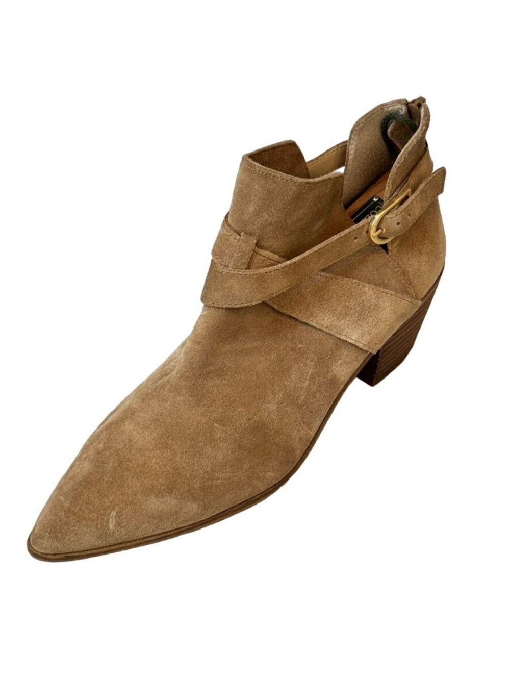Sole Society Low Ankle Boot US 9.5M, EU 41 Beige Suede - Picture 10 of 13